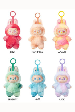 Labubu Figürlü Mini Sürpriz Karışık Renk Peluş Bebek Anahtarlık Ve Koleksiyonluk Image 0