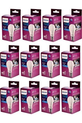 Essential Led Tasarruflu Ampul 8w (60W) Beyaz Işık E27 Normal Duy 12 ADET Image 0