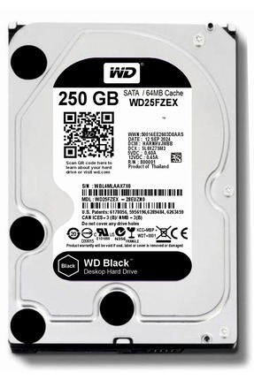 250 GB WD Black 3.5 Harddisk (MASAÜSTÜ BİLGİSAYAR OYUN&PERFORMANS İÇİNDİR. ) Image 0