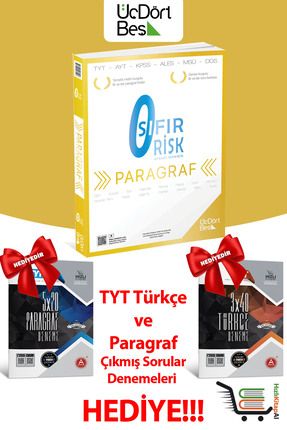 345 - Paragraf Sıfır Risk Güncel Baskı 2 Adet Çıkmış Sorular Denemesi Hediyeli! Image 0