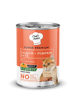 Pumpkin Pate Somonlu Balkabaklı Tahılsız Yetişkin Kedi Konservesi 400 gr Image 0