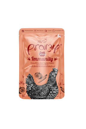 Immunity Sos Içinde Tavuk Etli Bal Kabaklı Ve Havuçlu Yetişkin Kedi Konservesi 70 gr Image 0