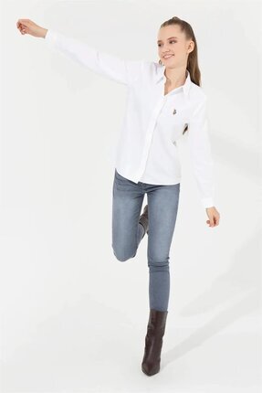 Woxcolor023k Us Polo Assn Kadın Gömlek 1677163 Beyaz Image 1