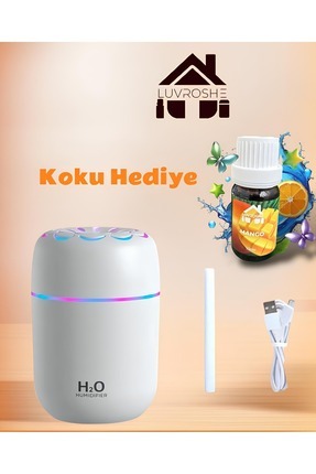 Araç Içi H2o Yeni Çiçek Desenli Mango Koku Hediyeli Hava Nemlendiricisi Humudifier Image 0
