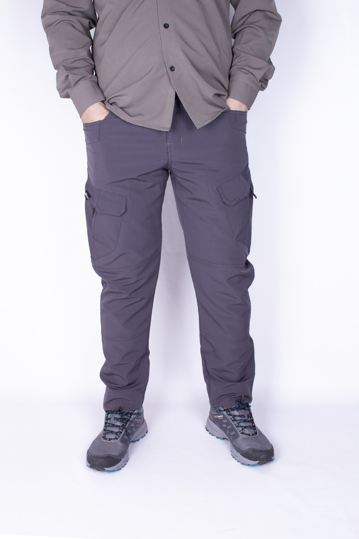 شلوار تاکتیکی تاکتیکی باری در فضای باز لیکرا جیبی (تابستان) - دودی