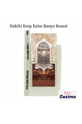 Hakiki Krep Kalın Banyo Kesesi – Derin Temizlik ve Dayanıklı Kullanım için Özel Tasarım Image 0