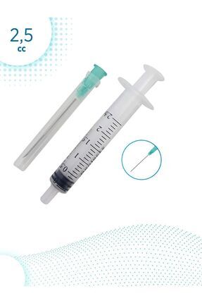 2,5cc, 38 Mm Tek Kullanımlık Iğneli Şırınga (5 ADET) Image 0