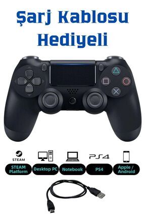 Ps 4 Joystick Tablet Telefon Pc Uyumlu Titreşimli Oyun Kolu 1 Adet Image 0
