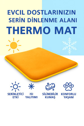 Thermo Mat Hem Soğuk Hem Sıcak Kullanılabilen 2si1 arada Kedi & Köpek Minderi Image 0