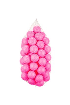 7 cm 50'li Pembe Oyun Havuz Topu | Çocuklar için Güvenli Plastik Top Image 0