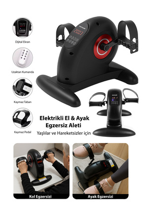 Mini Elektrikli El Ve Ayak Egzersiz Bisikleti Dijital Göstergeli Eliptik Kondisyon Bisikleti Image 0