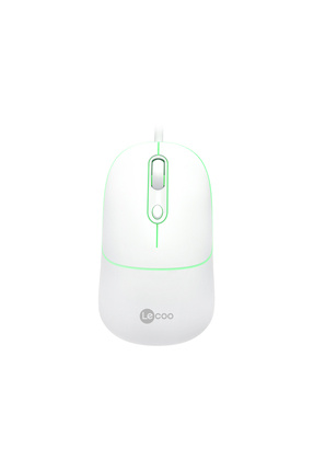 Ms110 Usb Kablolu 2400dpı 4 Tuşlu Rgb Sessiz Pc, Mac, Dizüstü Bilgisayar Uyumlu Optik Mouse Beyaz Image 0