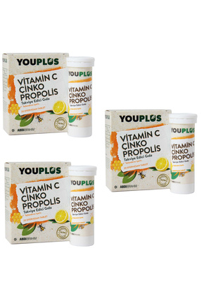 Vitamin C Çinko Propolis 20 Efervesan Tablet 3 ADET Image 0