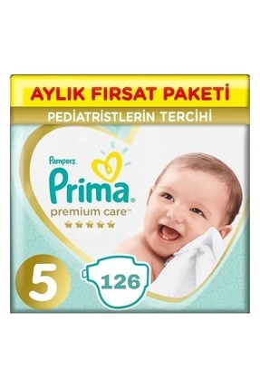 Bebek Bezi Premium Care 5no 42x2 = 126 Adet Eko Image 0