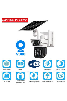 Solar Panelli, Güneş Enerjili MBG-33-AI WiFi Güvenlik Kamerası Image 0