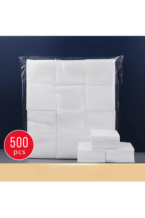 Makyaj Temizleme Pedi, Ince, Yumuşak Yüz Temizleme Mendilleri Kirpik Temizliği 500 Adet Image 0