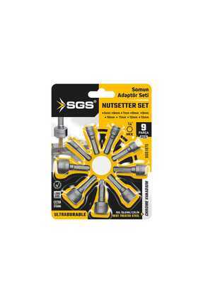 SGS1875 9 Parça Manyetik Somun Sökme Ve Çatı Adaptörü Seti, 5-13 mm Image 0