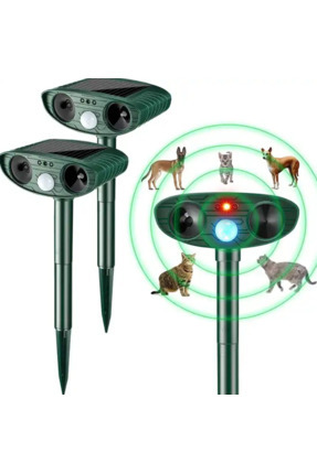 Güneş Enerjili Hayvan Kovucu Işıklı Sensörlü Domuz,kedi,tilki,köpek,fare,yılan,akrep,böcek Kaçırıcı Image 0