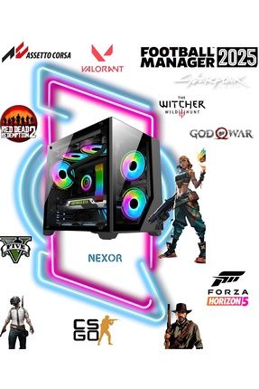 AMD RYZEN 5 5500 16 GB RAM DDR4 500 GB M2 YÜKSEK HIZLI SSD GTX 1650 OYUNCU MASAÜSTÜ BİLGİSAYAR Image 0
