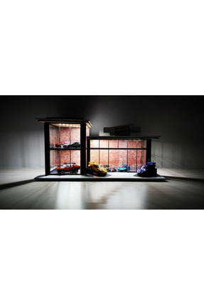Lüks 2 Katlı Led Işıklı Galeri Diecast Diorama 1:64 Image 0