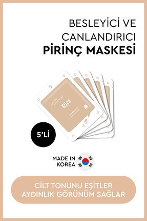 On Rice Extract Mask - Pirinç Özlü Yüz Maskesi 5'li Image 0