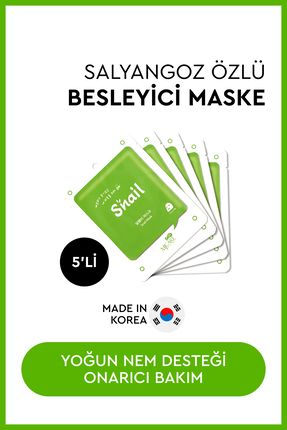 On Snail Mask Salyangoz Özlü Yüz Maskesi 5'li Image 0