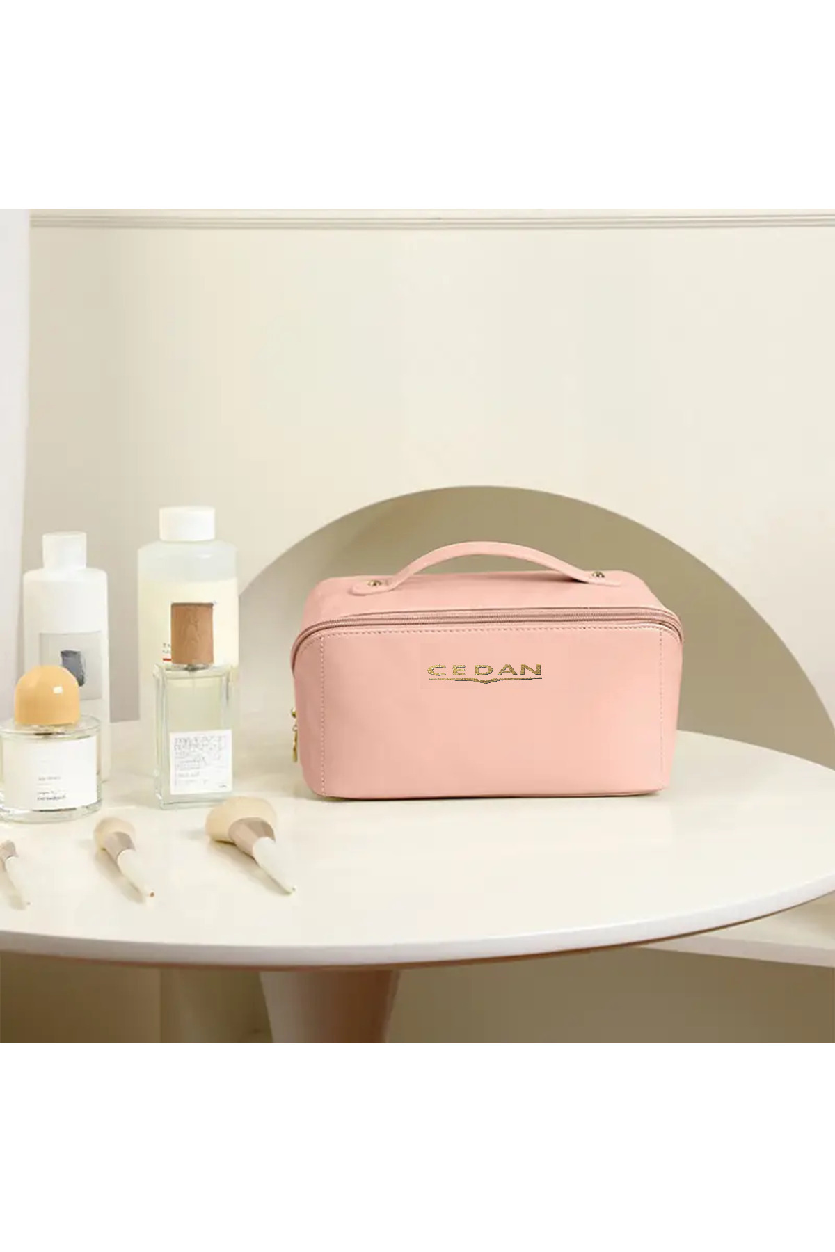 کیف آرایش زنانه با ظرفیت بالا کیف آرایش قابل حمل کیف آرایش مسافرتی