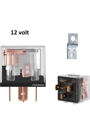 İki Adet Mini Role 12v. 5 Uçlu. 40 A. Far. Korna. Fan. Lpg Röle Image 2