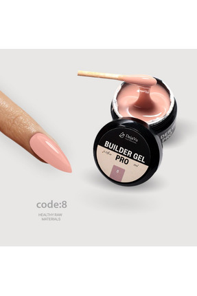 DejaVu Builder Gel PRO 08 | ÜTS Kayıtlı | 2025 Tarihli | Protez Tırnak UV Jel | Özel Ürün Image 0