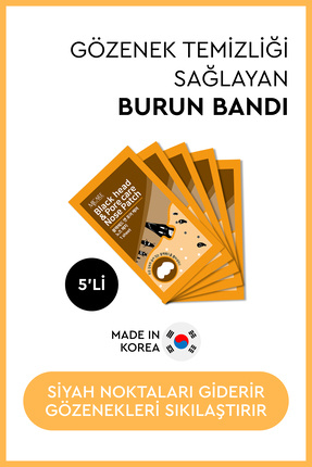 Nose Patch - Siyah Nokta Ve Gözenek Için Temizleyici Burun Bandı 5'li Image 0
