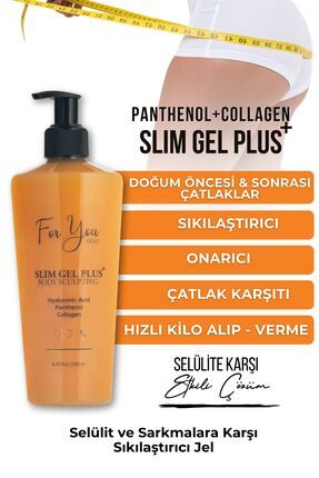 Slim Jel Plus Extra Yakıcı Kolajen Jel, Sıkılaştırıcı, Toparlayıcı, Çatlak - Selülit Bakım Image 0