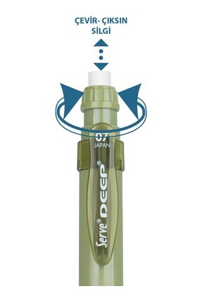 Deep Mekanik Versatil Kalem 07Mm Yaprak Yeşili Image 1