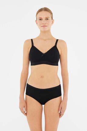 Siyah Penye Balensiz Emzirme Sütyeni Image 3