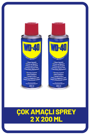 Çok Amaçlı Sıvı, Yağ Çözücü, Pas Sökücü, Temizleyici ve Koruyucu, 200ml x 2 Adet Image 0