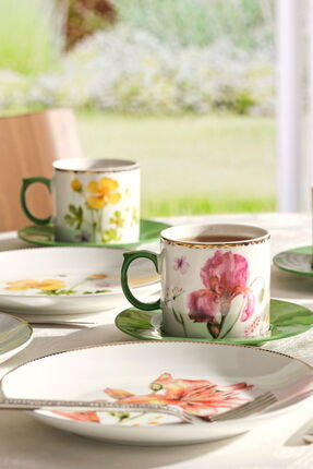 Flora Porselen Çay Fincanı Pembe Image 0
