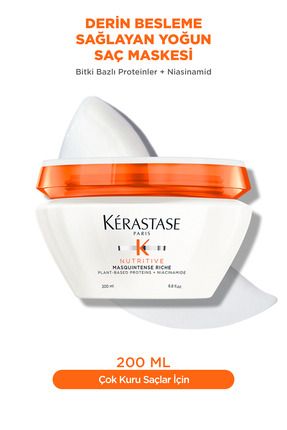 Nutritive Masquintense Riche Derin Besleme Sağlayan Yoğun Saç Maskesi 200 ml 200 ml Image 0