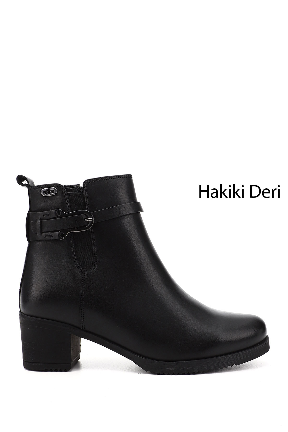 چکمه های چرم اصل زنانه با پاشنه ضخیم زیپ دار