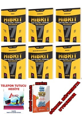 7.SINIF 2025 GÜNCEL BASKI HİBRİTİ KONU ANLATIMLI TÜMDERLER ULTRA SET +2HEDİYE Image 0
