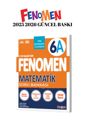 Fenomen Yayınları 6.sınıf matematik A SORU BANKASI 2025 2026 Image 0