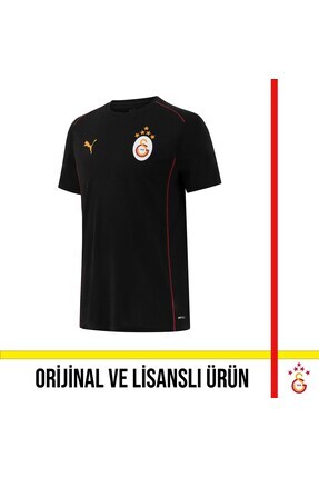 Lisanslı A Takım Yazılı Siyah T-Shirt Image 0