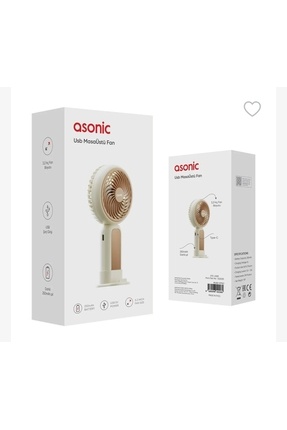 AFN21 Krem 250mAh Dahili Pil Elde Taşınabilir Masaüstü Usb Fan Şarjlı Type-c Şarj Image 0