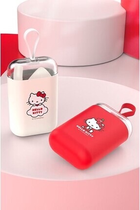 Sanrio Lisanslı Hello Kitty Elma Koleksiyonu Taşıma Kutulu Taşınabilir Pipet Image 0
