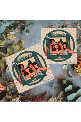 Söz & Nişan & Nikah & Bride To Be Hediyelik Gümüş Plastik Kalp Bileklik Tasarım Kart 6 Adet 9x9 Image 0