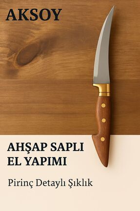 Yatağan El Yapımı Şef Bıçağı - Mutfak Bıçağı - Dövme Paslanmaz Çelik Image 0