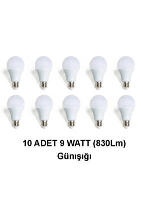 LED Ampul 9 Watt (830LM) Günışığı Image 0