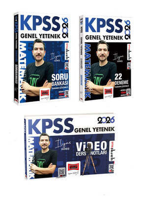 2026 KPSS Genel Yetenek Matematik Soru Bankası - 22 Deneme ve Video Ders Notları Seti (İlyas Güneş) Image 0