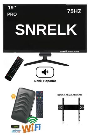 19'' 49 EKRAN PRO DAHİLİ HOPARLÖR (DAHİLİ WİFİ) UYDU ALICISI FULL SET TV MONİTÖR Image 0