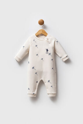 U.S. Polo Assn Erkek Bebek Ekru Tulum Image 0