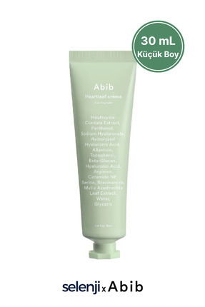 Heartleaf Crème Calming Tube 30ml - Nemlendirici & Yatıştırıcı Seramid Krem Image 0