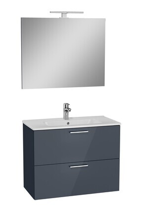Mia 80 Cm Antrasit Çekmeceli Banyo Dolabı Takımı 75100 Image 0